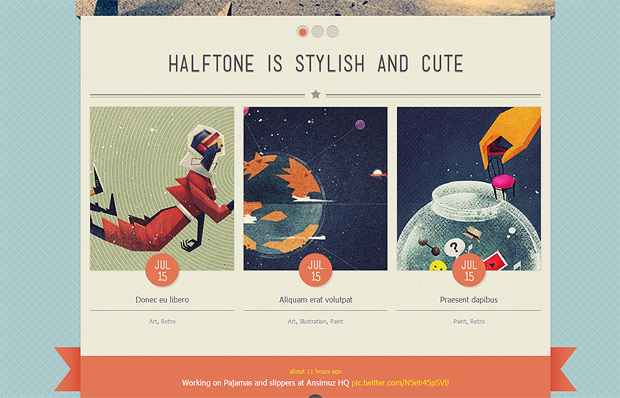 Halftone WordPress Theme Preview ThemeForest