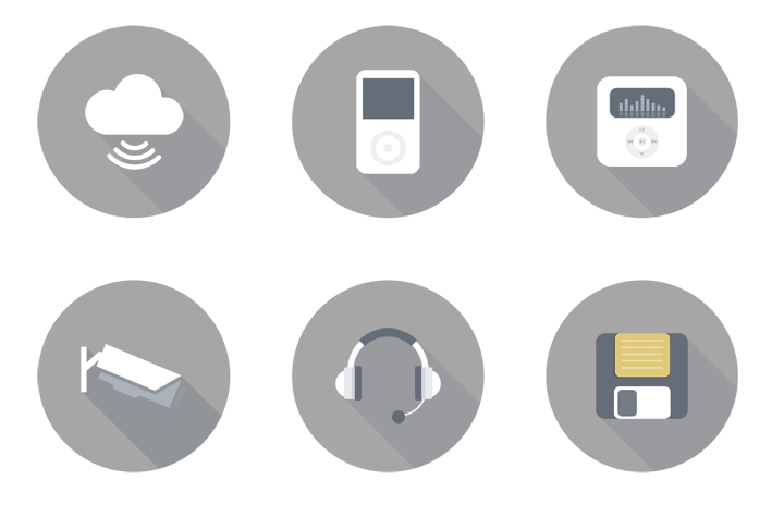 flat-technology-icon-set