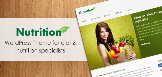 Nutrition Health & Fitness WordPress Theme