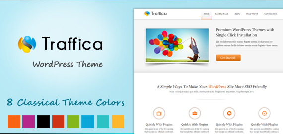 Traffica Yoga Style WordPress Theme