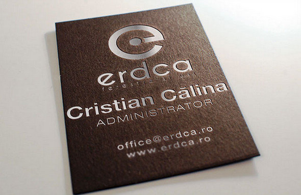 Embossed Textured Business Card