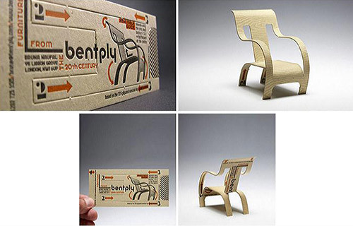 Chair Popup Business Card